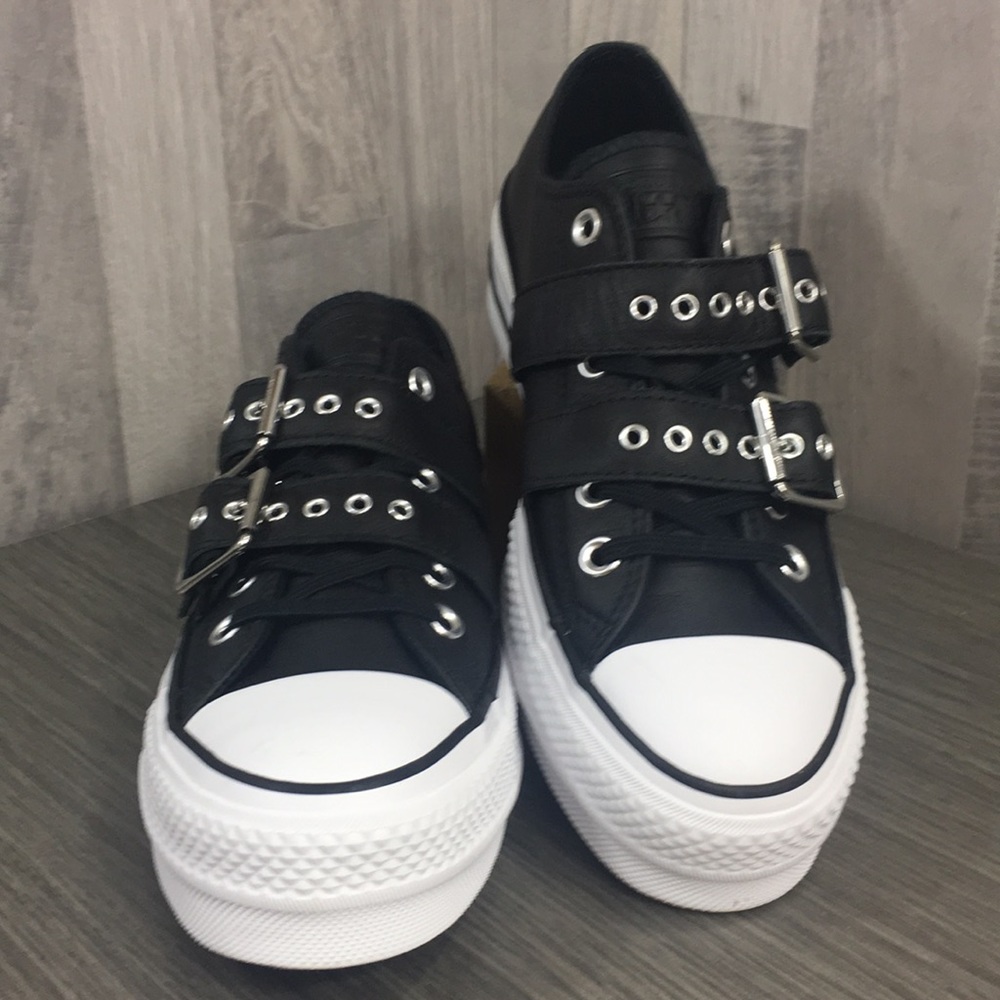 Converse CTAS BUCKLE OX black/black/white - Picture 6 of 8